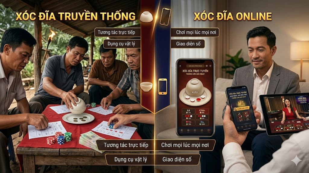 Xóc đĩa trực tuyến ăn tiền